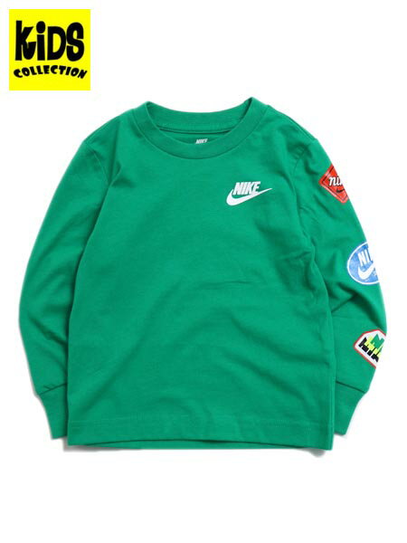 KIDSNIKE TODDLER RETRO STICKER LS TEE-STADIUM GRN76L833-E5D-GREEN