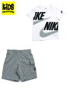 【KIDS】NIKE TODDLER NSW HBR CARGO SHORT SET-CARBON H【76J213-GEH-GREY】