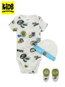 【KIDS】NIKE BABY ADVENTURE BODYSUIT 3P SET-SAIL【NN1046-782-WHITE】