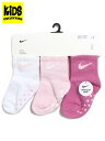 yKIDSzNIKE BABY CORE SWOOSH IFT/TDD ANKLE 3PK-PFOAMyMN0053-I0A-PINKz