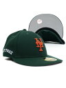 NEW ERA LP 59FIFTY GREY UNDERVISOR CT METS DK GRy14109461-DARK GREENz