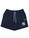 【SALE】NEW ERA HEAVYWEIGHT COTTON SHORTS YANKEES NV/WH【14122017-NAVY】(4)