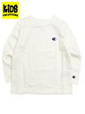 【KIDS】CHAMPION KIDS US COTTON L/S TEE-OFF WHITE【CK-Y401-020-CREAM】