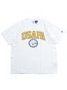 CHAMPION RW 9.4oz JERSEY TEE USAFA-WHITE/YELLOW【C3-Z314-017-WHITE】(4)