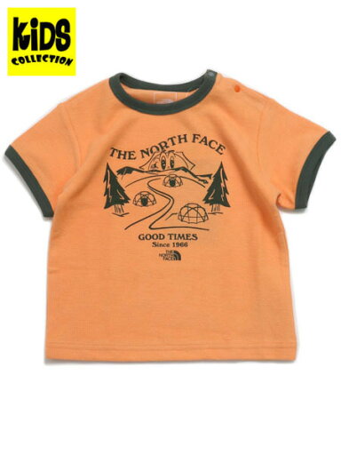 【SALE】【KIDS】THE NORTH FACE BABY S/S LATCH PILE RINGER TEE【NTB32474-BA-ORANGE】 【SALE】【KIDS】THE NORTH FACE BABY S/S LATCH PILE RINGER TEE【NTB32474-BA-ORANGE】