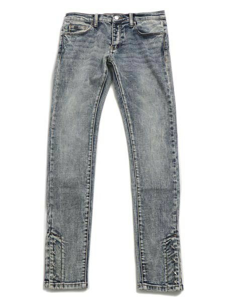 【SALE】【送料無料】mnml M588 SNAP SLIM DENIM VINTAGE BLUE【24ML-SP234D-VBL-BLUE HWASH】
