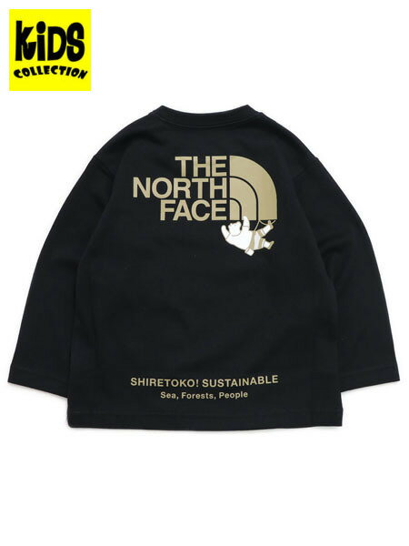 【SALE】【KIDS】THE NORTH FACE BABY L/S SHIRETOKO TEE【NTB82332ST-K-BLACK】