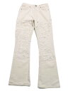 【送料無料】EPTM. DISTRESSED CARPENTER FLARE PANTS-OFF WHT【EP11182-CREAM】