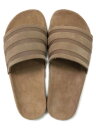 ADIDAS ADILETTE SUEDE SLIDES BROWN DESERT/GUM【IG9298-LIGHT BROWN】(4)