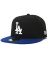 【SALE】NEW ERA 59FIFTY GORO DODGERS BLACK/ROYAL【14346957-BLACK】