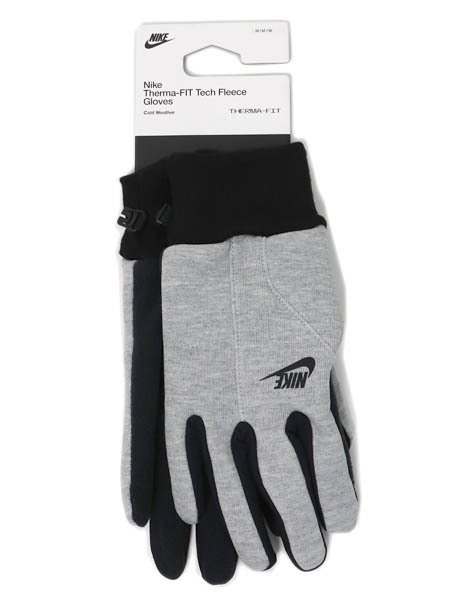 NIKE TECH FLEECE GLOVE 2.0-DK GRY HEATHER/BLKCW1035-054-GREY
