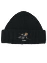 【送料無料】POLO RALPH LAUREN SKI BEAR MERINO WOOL RIB KNIT BEANIE【PC1377-001-BLACK】