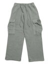【送料無料】PRO CLUB HW VINTAGE WASH CARGO SWEAT PANT SILVER【44PC0403-SLV-GREY】(4)