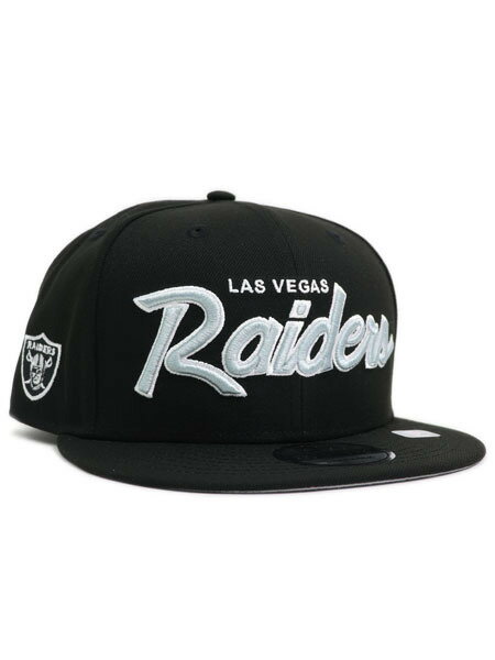 NEW ERA 9FIFTY MAIN SCRIPT LAS VEGAS RAIDERS【NE-9FMS-LRD-BK-BLACK】