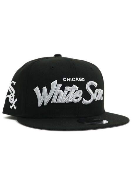 NEW ERA 9FIFTY WORDMARK SCRIPT WHITE SOX【60439951-B-BLACK】