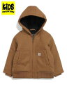 【送料無料】【KIDS】CARHARTT KIDS INF TD CANVAS INS ACTIVE JACKET-CBR【CP8552-D15-BROWN】