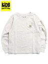 【KIDS】CARHARTT KIDS TD LS GRAPHIC POCKET TEE-MALT【CA6596-T72-TD-CREAM】