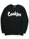 【送料無料】COOKIES CLOTHING ORIGINAL LOGO CREWNECK BLACK/WHITE【CM232CFP01-BKWH-BLACK】