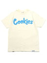 COOKIES CLOTHING ORIGINAL LOGO TEE CREAM/COOKIES BLUE【CM232TSP01-CRCB-CREAM】