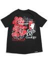 【SALE】COOKIES CLOTHING FLORIST TEE BLACK/RED【CM251TSP49-BKRD-BLACK】