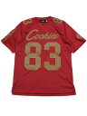 【SALE】【送料無料】COOKIES CLOTHING LEGACY FOOTBALL JERSEY SS KNIT RED【CM251KST05-RED-RED】