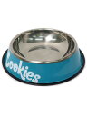COOKIES CLOTHING POWDER COATED STAINLESS STEEL DOG BOWL【CM232AMI14-BL-BLUE】