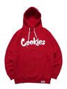 【送料無料】COOKIES CLOTHING ORIGINAL MINT FLEECE HOODIE RED/WHITE【CM232HFP02-RDWH-RED】