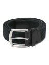 【送料無料】POLO RALPH LAUREN 34MM BRAIDED FABRIC STRETCH BELT【405666041019-D-BLACK】