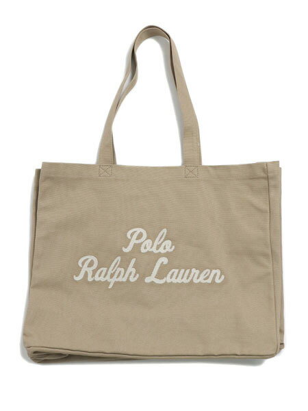 【送料無料】POLO RALPH LAUREN CANVAS EAST WEST TOTE BAG【405962436002-D-TAN】