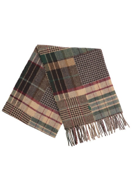 【送料無料】POLO RALPH LAUREN PATCHWORK SCARF BROWN MULTI【PC1500-241-BROWN】