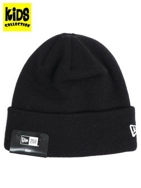 【KIDS】NEW ERA KIDS BASIC CUFF KNIT-BLACK【14671696-BLACK】