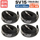 箱無特価 4本セット シュワルベ SV15 700c x 18c 23c 25c 28c まで対応 仏式バルブ40mm 自転車チューブ ロードバイク チューブ Schwalbe 15SV フレンチバルブ 自転車 送料無料 ネコポス ポスト投函 チューブ交換マニュアル付き