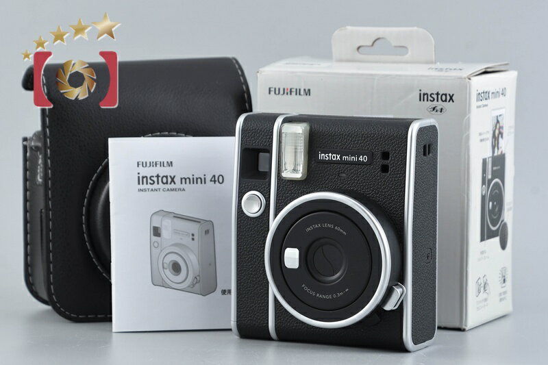 【中古】FUJIFILM 富士フイルム instax Mini 40 インスタントカメラ 元箱付き