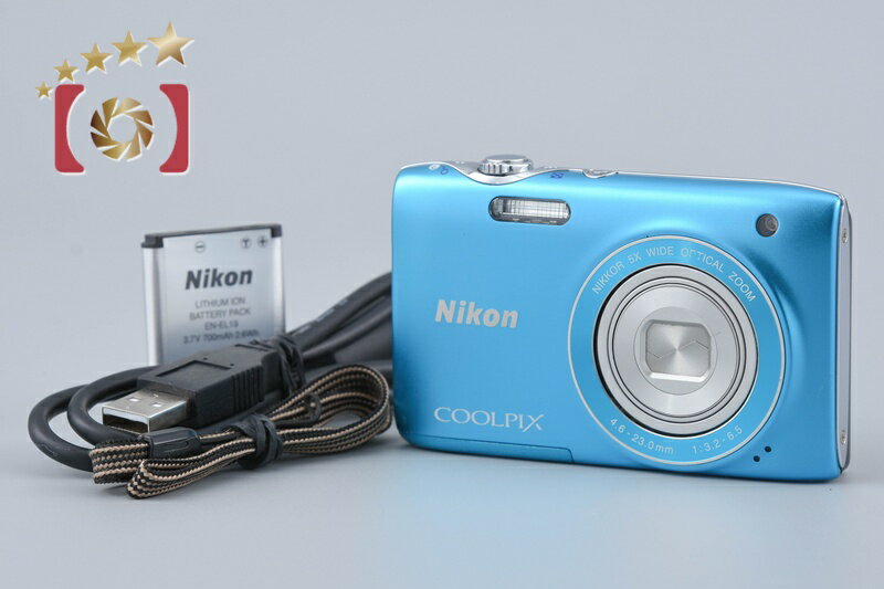 乐天商城 - 【中古】Nikon ニコン COOLPIX S3100 カジュアルブルー コンパクトデジタルカメラ