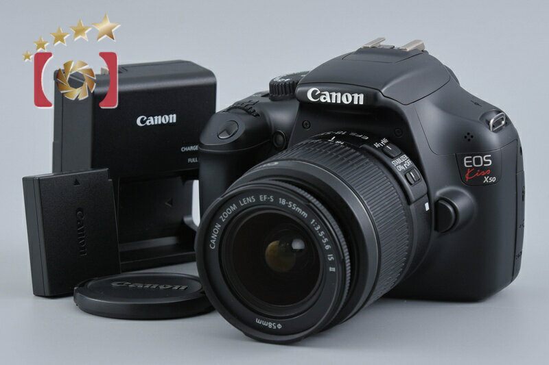 【中古】Canon キヤノン EOS Kiss X50 18-5