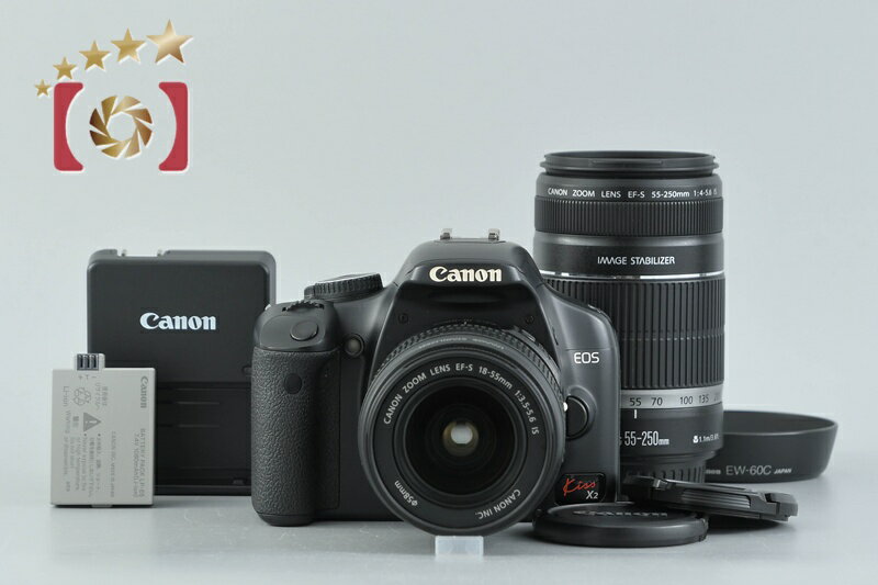 Canon キヤノン EOS Kiss X2 ダブルズームキット シャッター回数僅少