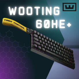 Wooting 60HE+ ノートパソコン ゲーミング キーボード ARM ANSI-US PBT Lekker Linear 60% 60キー US配列 ラビットトリガー 60HE アナログ入力 ショートカット切り替え 輸入品