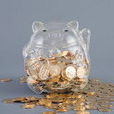 ガラス猫貯金箱貯金箱子供貯金ポット子供大人軽量 父の日