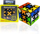 マジックキューブ ギアキューブ 立体パズル 立体キューブ 魔方 3x3競技用キューブ 360度回転 3次元ギア構造 ストレス解消 育脳 脳トレ 知能ゲーム 知育玩具 父の日