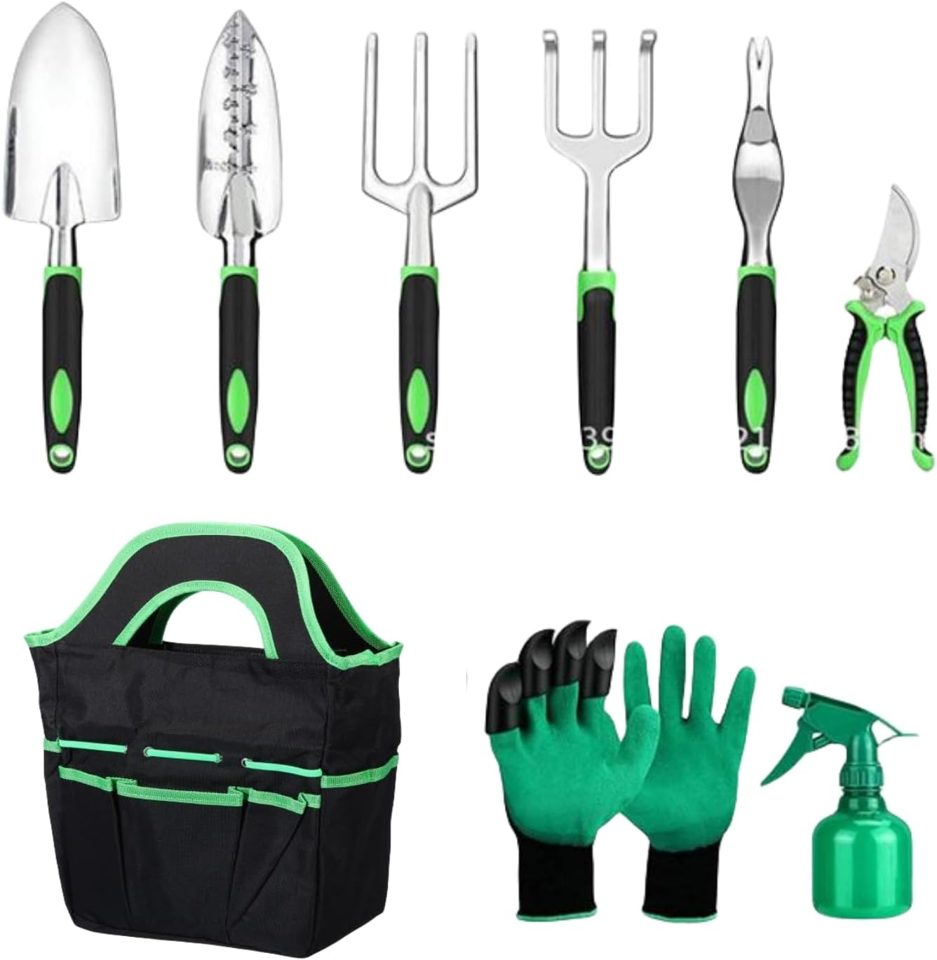 園芸用品 ガーデニングセット 【9点セット】 ガーデニングツール 定番 「手袋・収納バッグ付き 園芸工具キット ガーデニング 道具 庭園作業 シャベル スコップ 園芸 スコップ 携帯便利 多用途 手植え 除草 盆栽 父の日