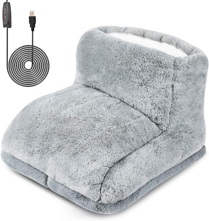 フットウォーマー USB足温器 電気足温器 3段階温度調節 ホットフットヒーター足入れ フリーサイズ 両足用 省エネ 男女通用 冷え症対策 あったかグッズ 寮用/仕事用/自宅用 父の日
