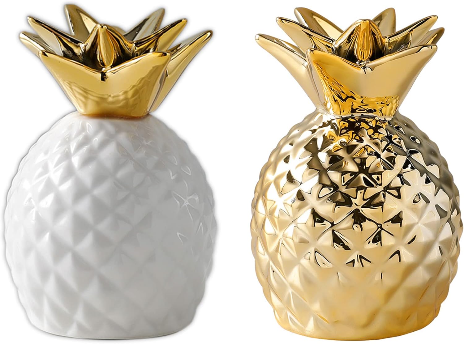 パイナップル型貯金箱 インテリア 装飾 室内 置物 2色セット 父の日