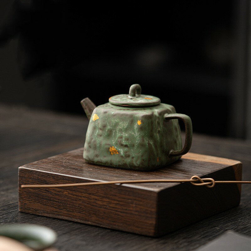 ティーポット レトロ 陶器 家庭用 青銅釉 高級 プレゼンド ギフト 家庭用 送料無料 父の日
