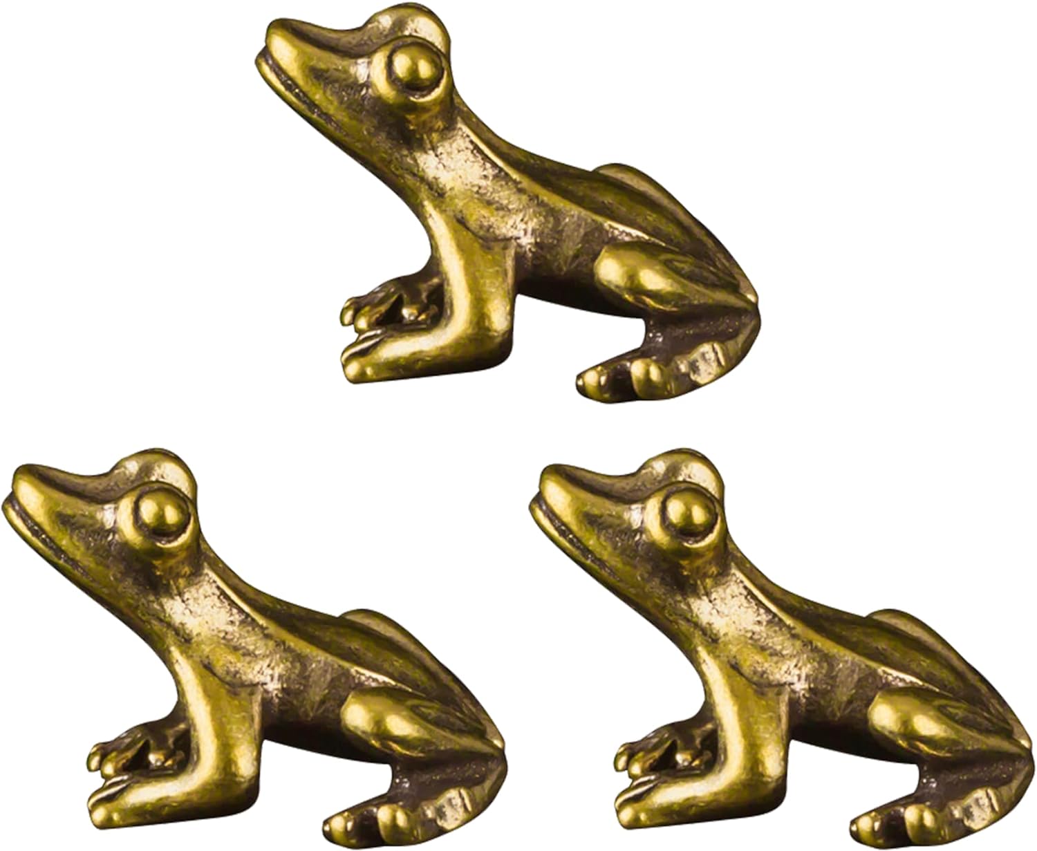 風水グッズ 金運 運気 蛙 カエル 置物 ラッキーアイテム お守り 縁起物 3個セット 父の日