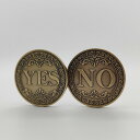 【レビュー特典付き】Yes No チャレンジコイン 意思決定メーカー ブロンズ製 父の日