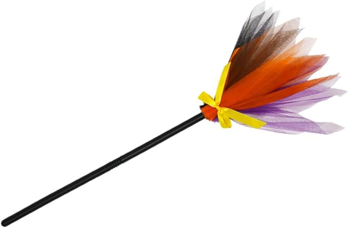 装飾 メッシュ 魔女 ほうき ほうきの柄 小道具 ほうき 飾り 魔女 コスチューム アクセサリー パーティー コスプレ 小道具 魔女 ほうき 魔女 アクセサリー 魔女 消耗品 ハロウィン 父の日