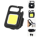 【2個セット】LED 投光器 懐中電灯 COB 作業灯 USB充電式 キーホルダー式 超ミニ 45g 小型 軽量 高輝度 4種点灯モード IPX4防水 強力磁石付き 緊急照明用 アウトドア用 釣り キャンプ 登山 ランニング 防災 地震 停電 作業用 LEDライト 父の日