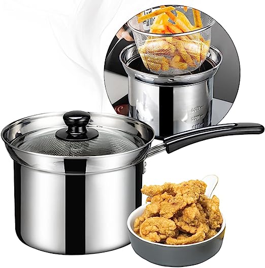 天ぷら鍋 揚げ物 揚げ魚 揚げ物鍋 小さい フライドポテト チキンフィレ 15cm深型 IH対応 家庭用揚げ物 ..