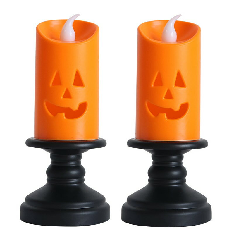 【PT10倍+10%OFFクーポン】【二個set】ハロウィン キャンドルライト Led 燭台ランプ 装飾品 小道具 ハ..