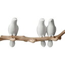 【PT10倍+10%OFFクーポン】(鳥3羽)壁掛けフック ウォールハンガー 北欧風 鳥 壁飾り インテリア 服/鞄/傘/帽子掛け 父の日